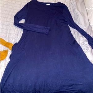 Blue pocket dress
